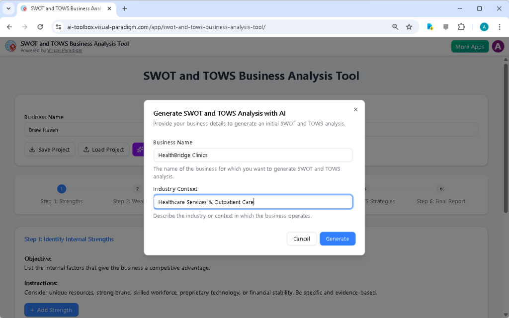 Xây dựng một Kế hoạch Y tế Chiến lược: AI thúc đẩy Phân tích SWOT-TOWS
