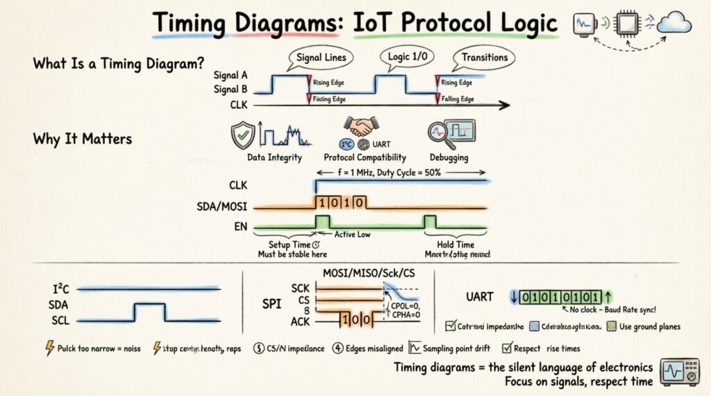 Understanding Timing Diagrams: The Hidden Logic Behind IoT Protocols